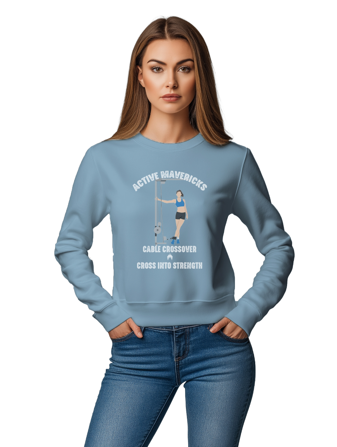 Women's CABLE CROSSOVER Sweatshirt