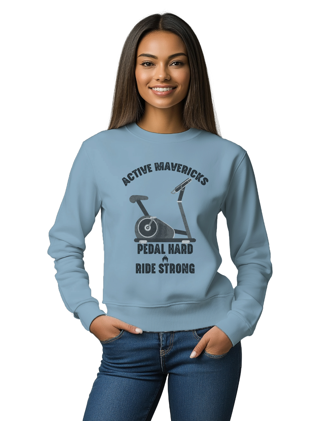 Women's PEDAL HARD, RIDE STRONG Sweatshirt
