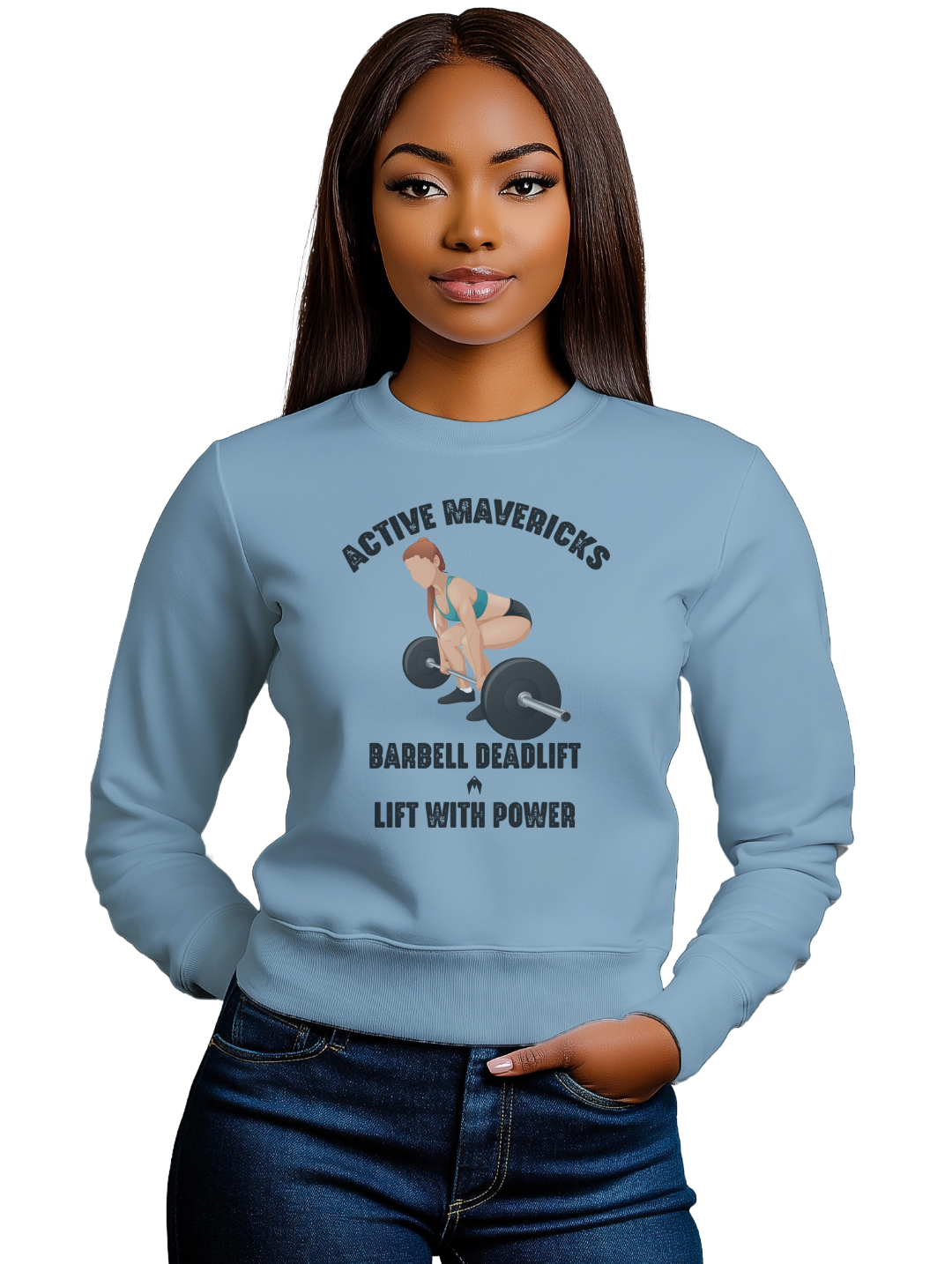 Women's BARBELL DEADLIFT Sweatshirt
