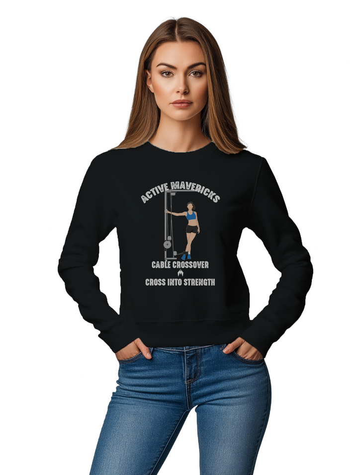 Women's CABLE CROSSOVER Sweatshirt