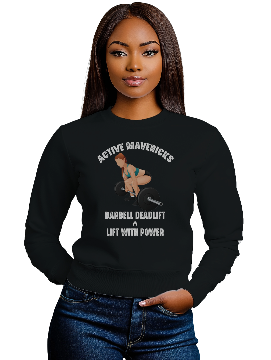 Women's BARBELL DEADLIFT Sweatshirt