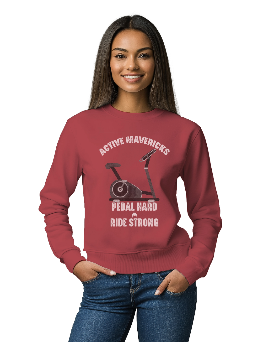 Women's PEDAL HARD, RIDE STRONG Sweatshirt