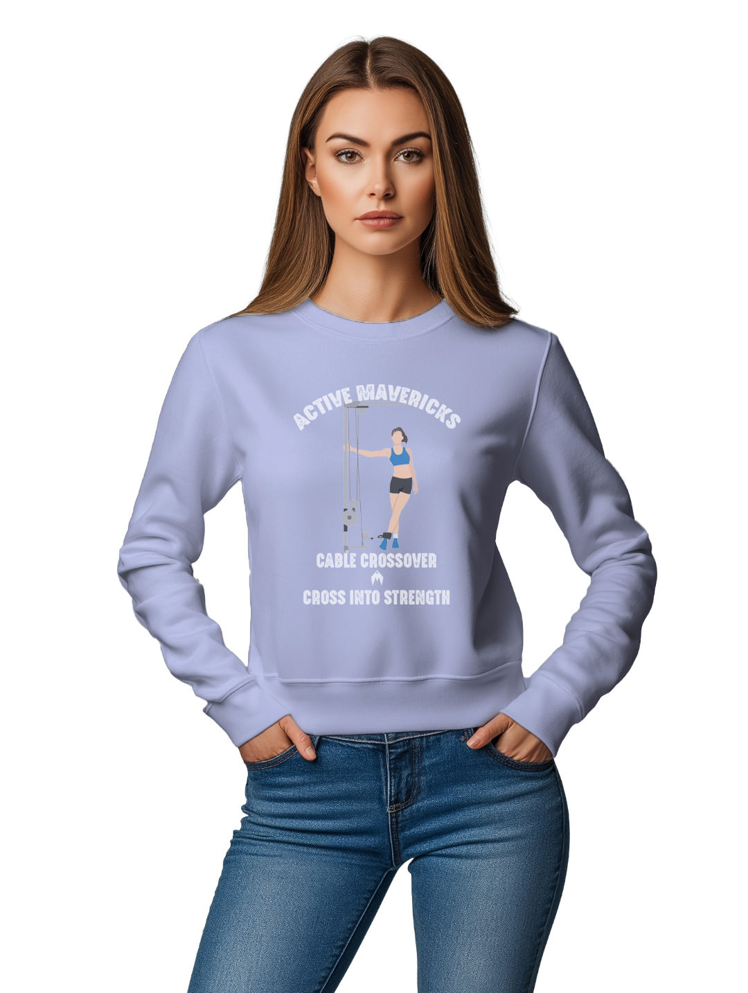 Women's CABLE CROSSOVER Sweatshirt