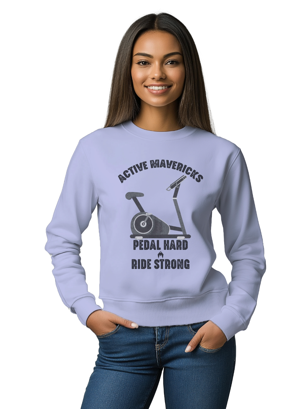 Women's PEDAL HARD, RIDE STRONG Sweatshirt