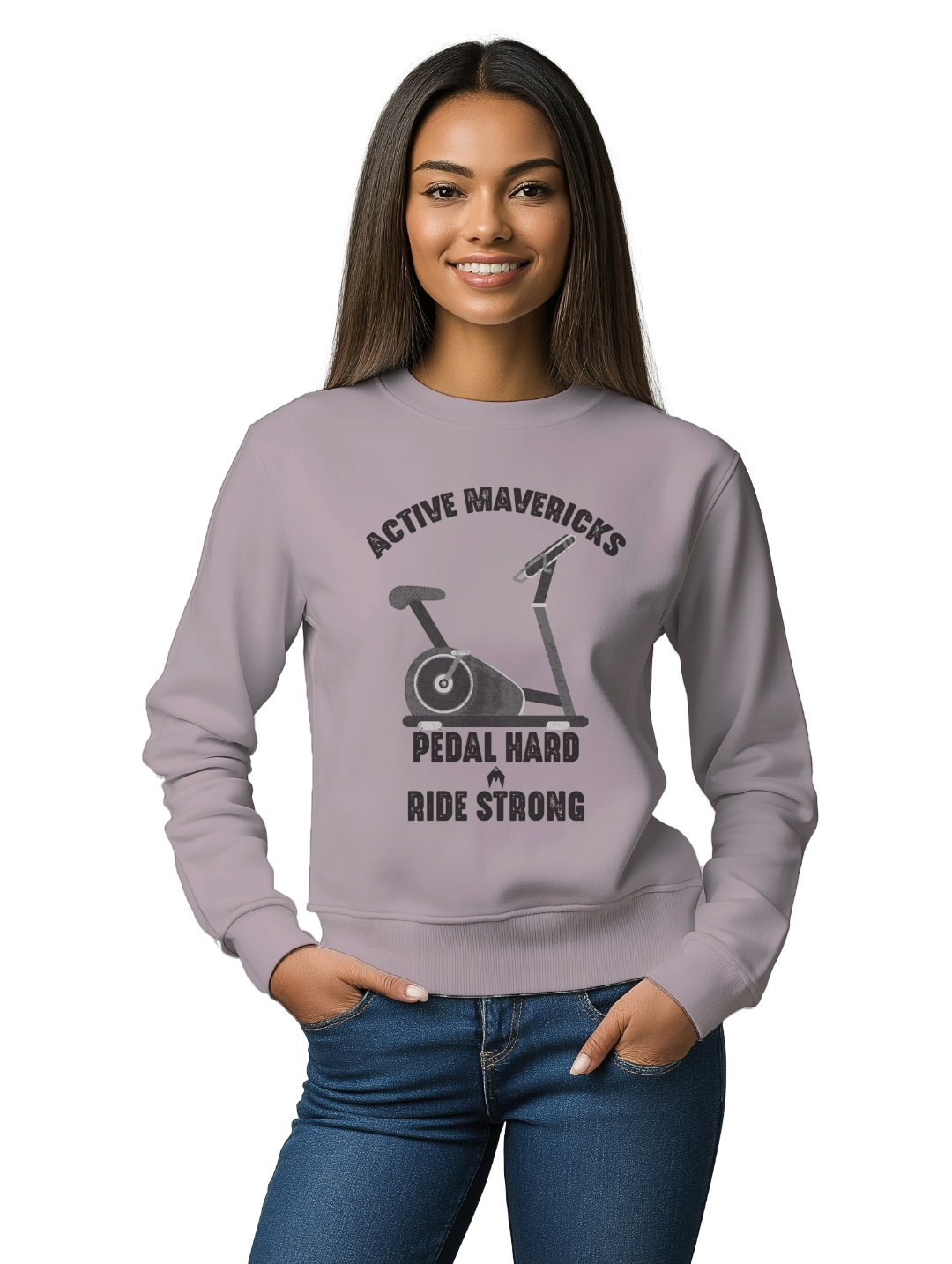 Women's PEDAL HARD, RIDE STRONG Sweatshirt