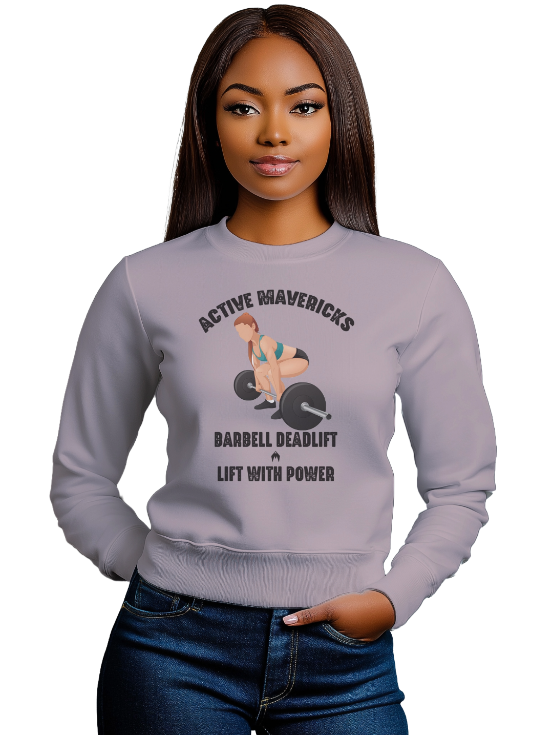 Women's BARBELL DEADLIFT Sweatshirt