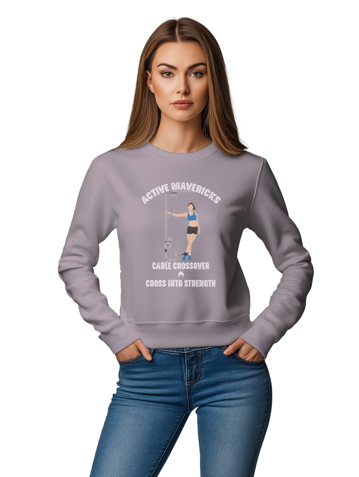 Women's CABLE CROSSOVER Sweatshirt