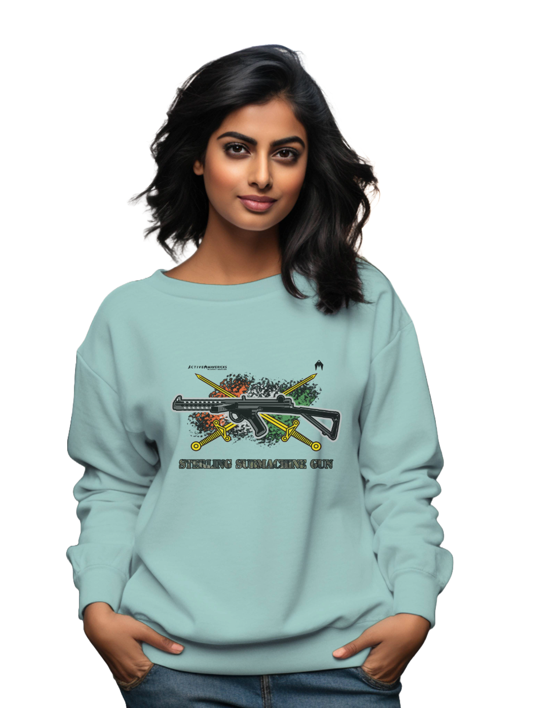 Women's STERLING SUBMACHINE GUN Sweatshirt