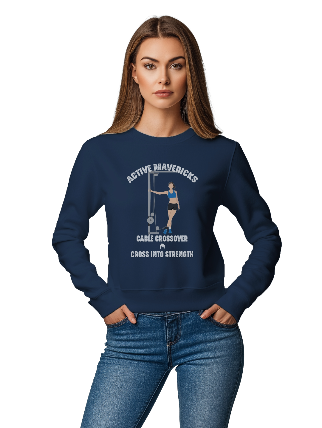 Women's CABLE CROSSOVER Sweatshirt