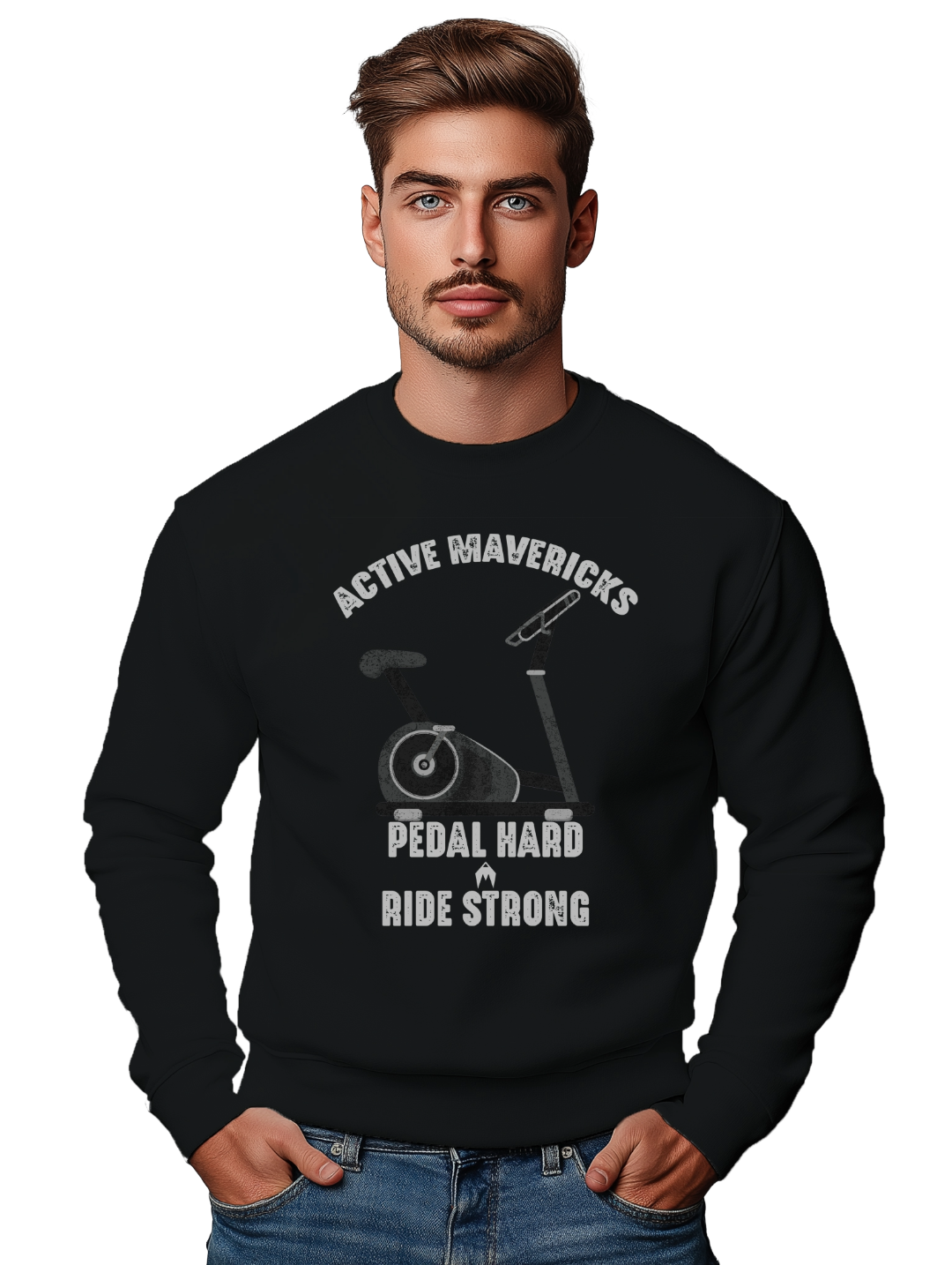 Men's PEDAL HARD, RIDE STRONG Sweatshirt