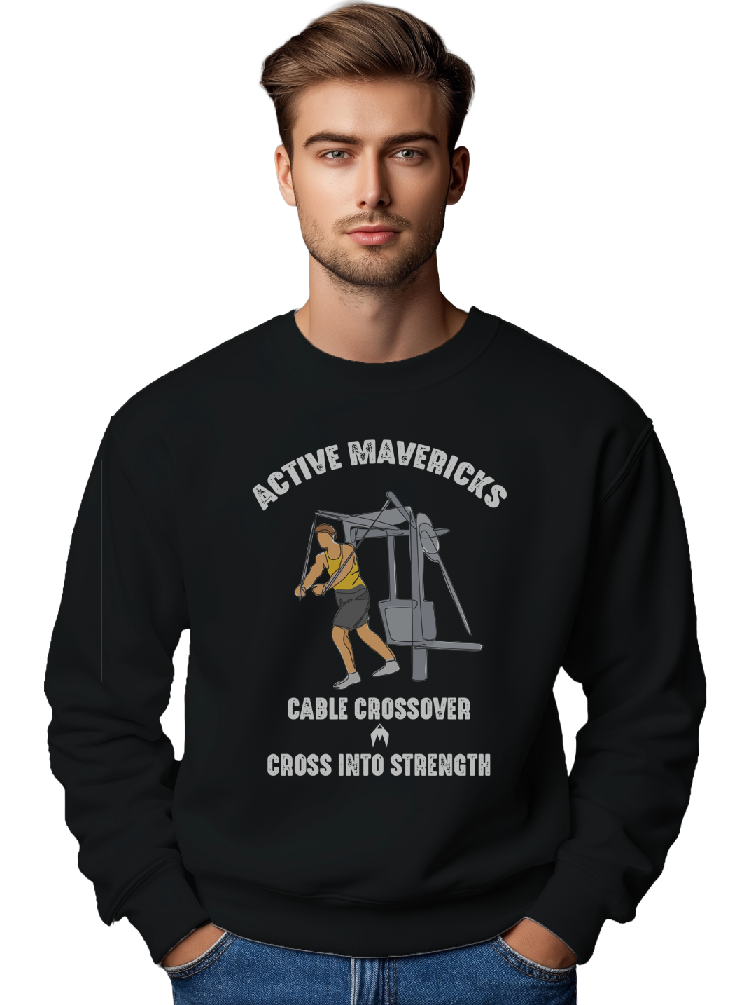 Men's CABLE CROSSOVER Sweatshirt