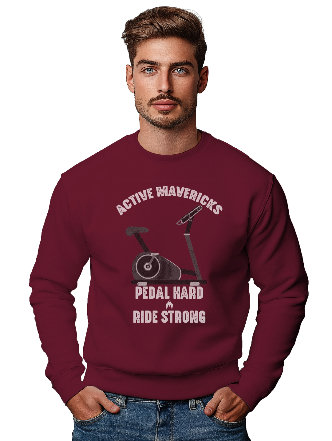 Men's PEDAL HARD, RIDE STRONG Sweatshirt