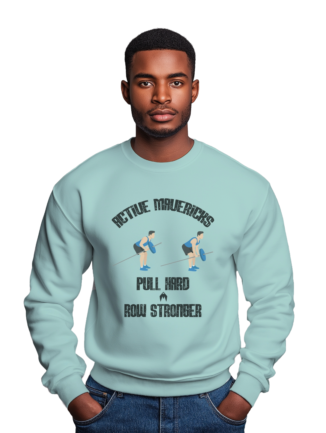 Men's PULL HARD, ROW STRONGER Sweatshirt
