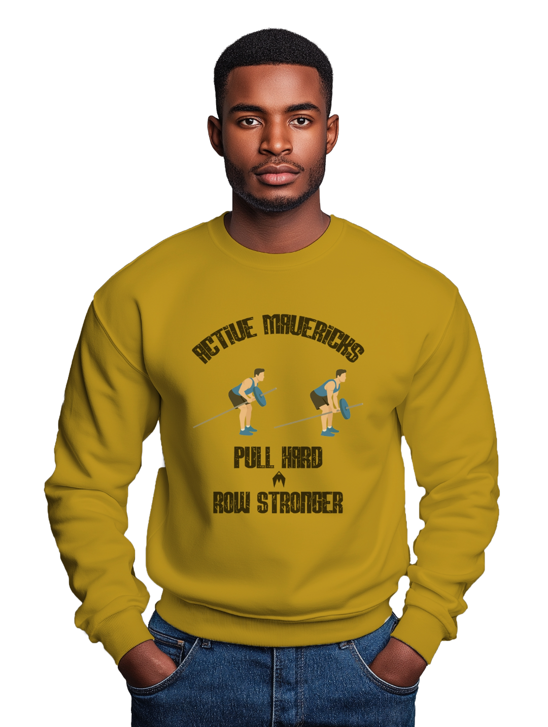 Men's PULL HARD, ROW STRONGER Sweatshirt