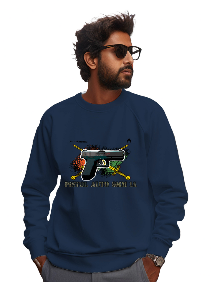 Men's PISTOL AUTO 9MM 1A Sweatshirt