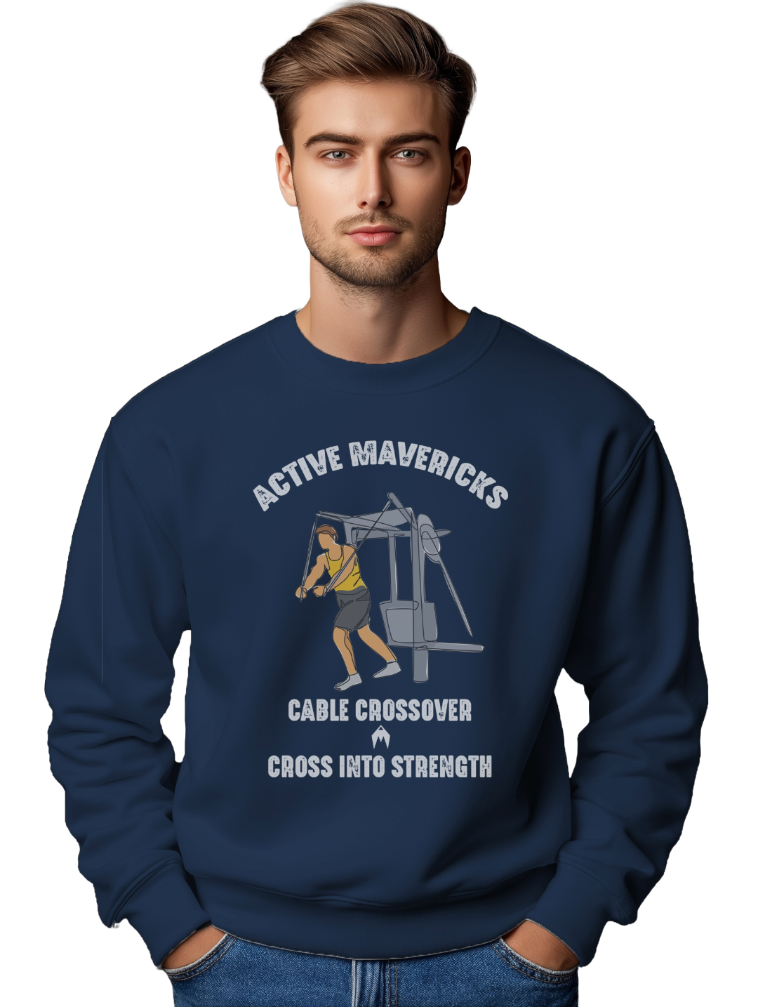 Men's CABLE CROSSOVER Sweatshirt
