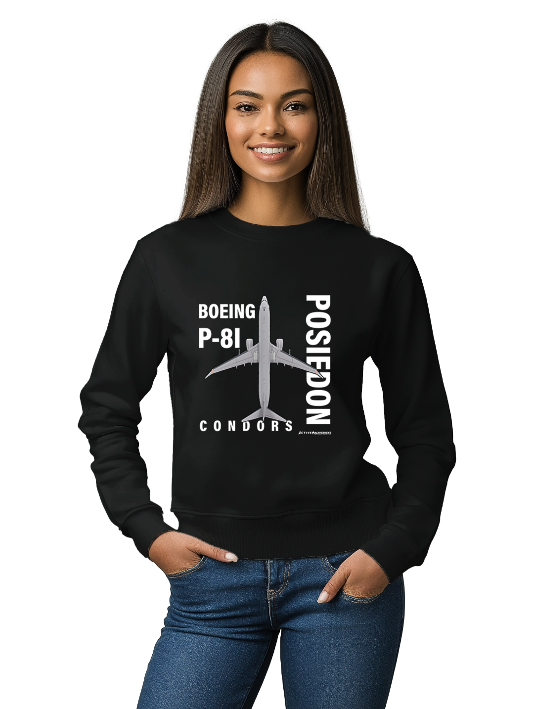 Womens BOEING P8I POSIEDON Sweatshirt