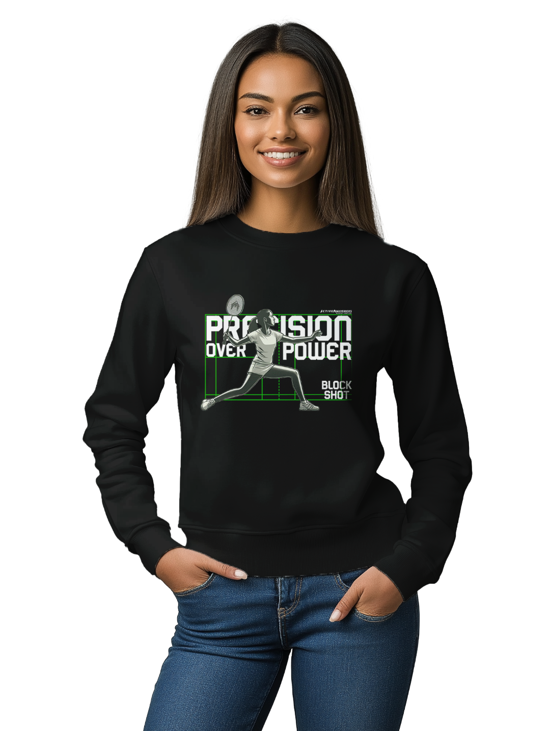 Womens BLOCK SHOT Sweatshirt