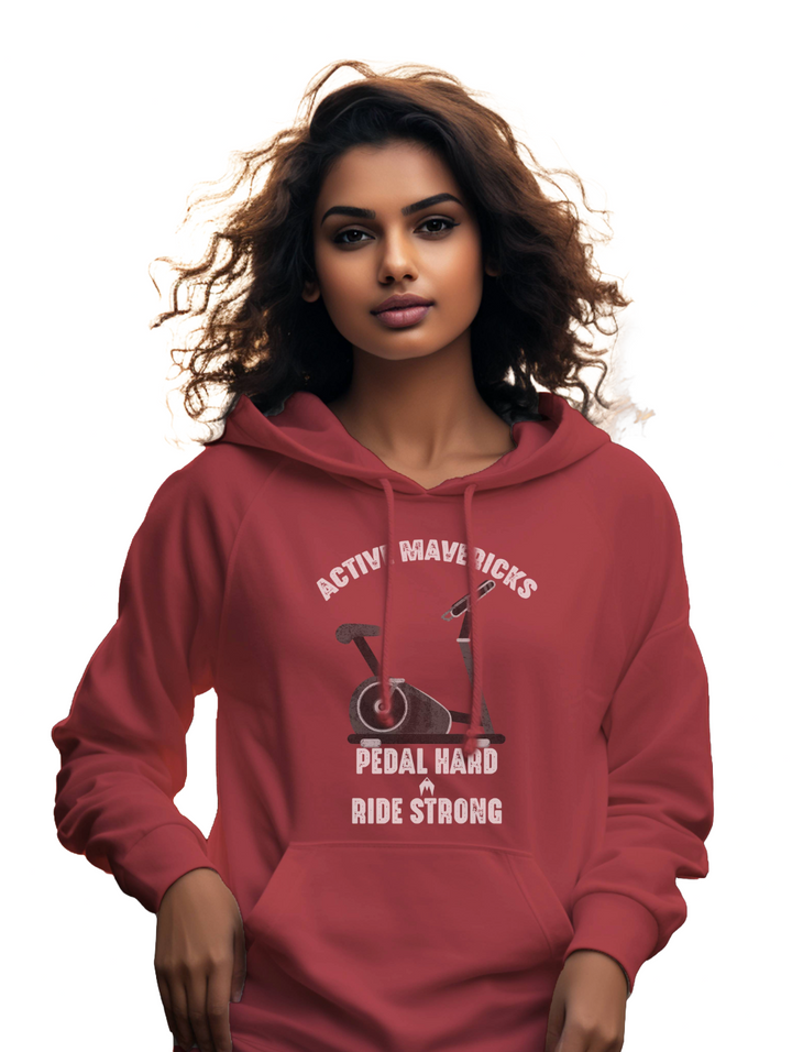 Women's PEDAL HARD, RIDE STRONG HOODIES