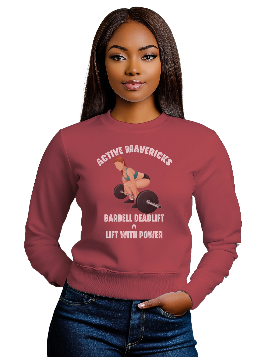 Women's BARBELL DEADLIFT Sweatshirt