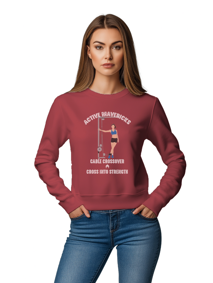 Women's CABLE CROSSOVER Sweatshirt