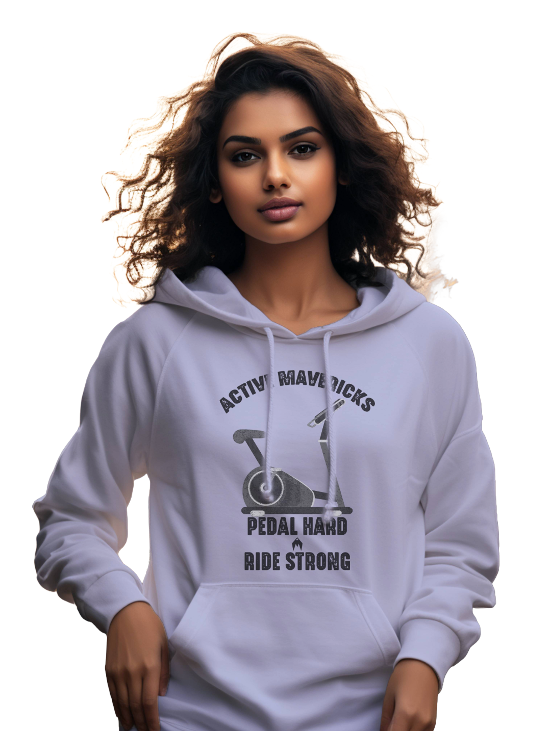 Women's PEDAL HARD, RIDE STRONG HOODIES