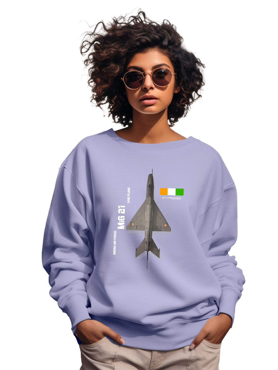 Women's  MIG 21 Fighter Jet sweatshirt