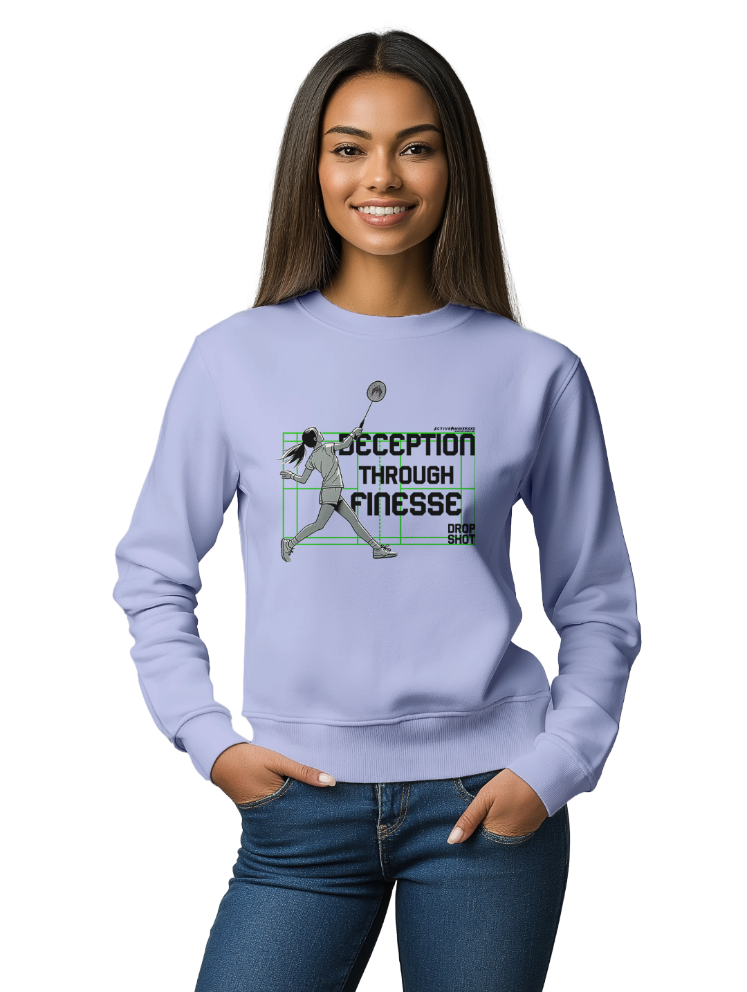 Womens DROP SHOT baby blue Sweatshirt