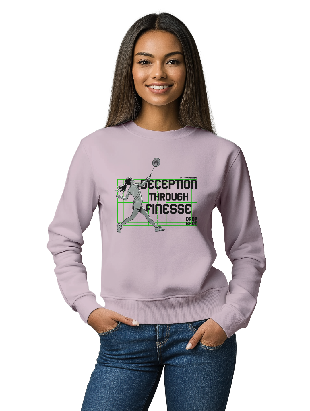 Womens DROP SHOT baby blue Sweatshirt