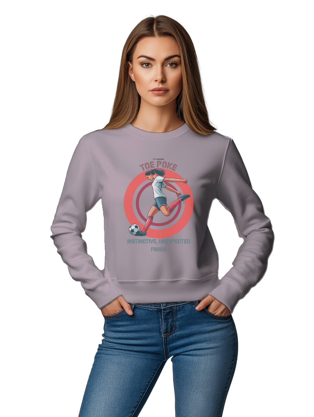 Womens TOE POKE  Sweatshirt
