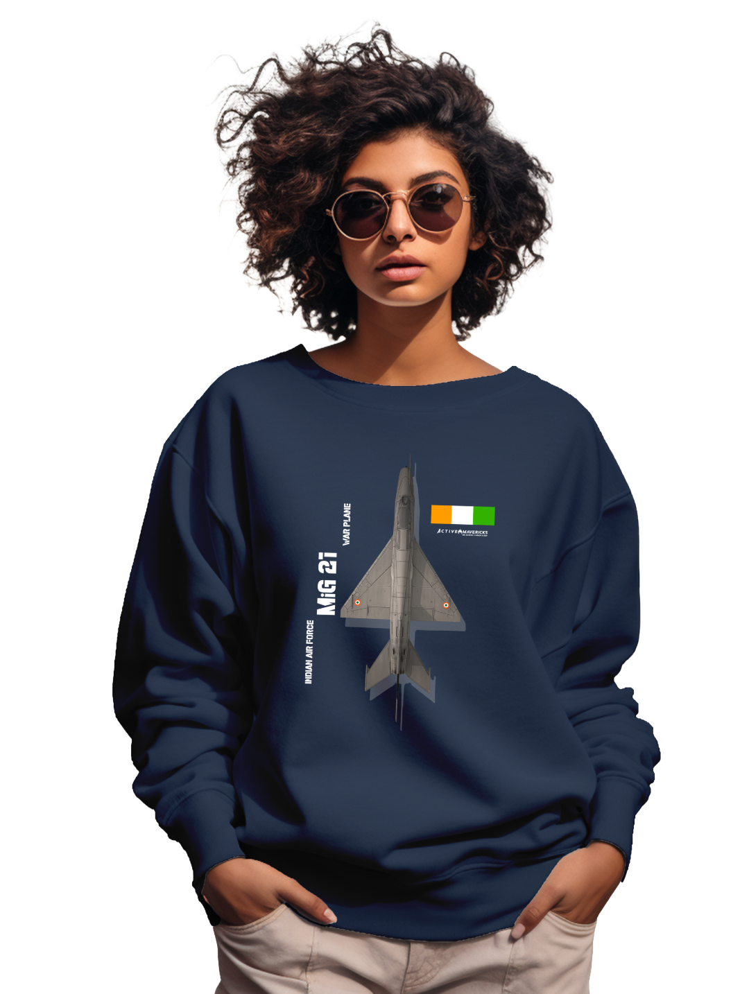 Women's  MIG 21 Fighter Jet sweatshirt