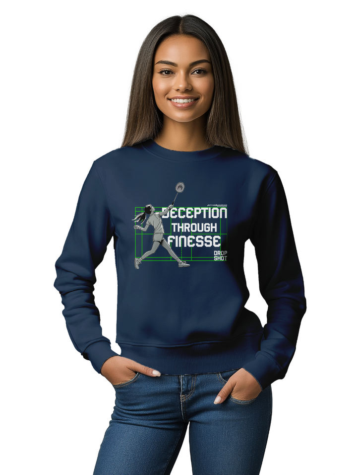 Womens DROP SHOT baby blue Sweatshirt