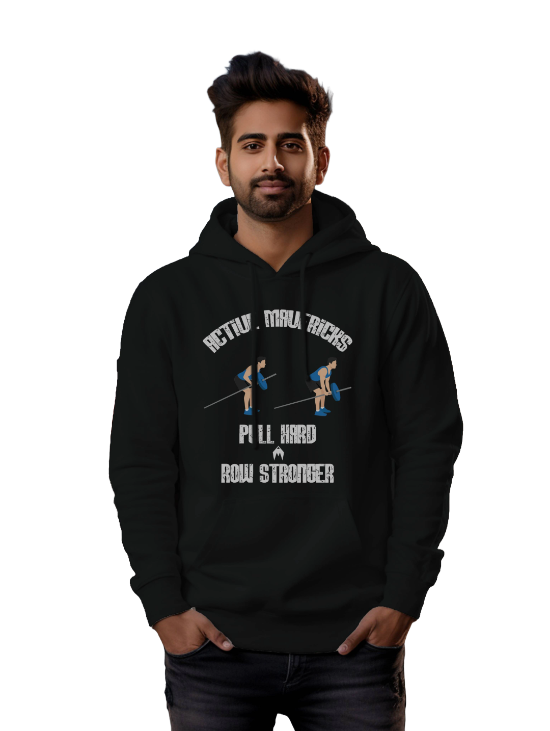 Men's PULL HARD, ROW STRONGER HOODIES