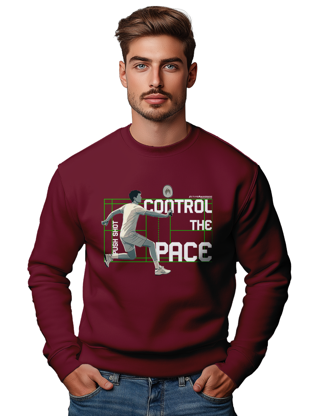 Mens PUSH SHOT Sweatshirt