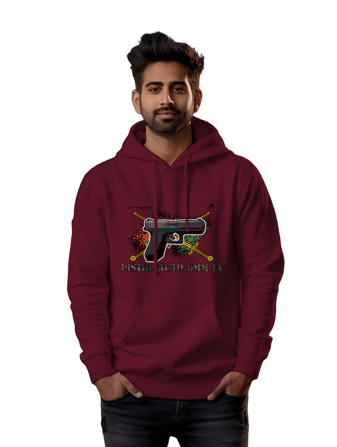Men's PISTOL AUTO 9MM 1A HOODIE