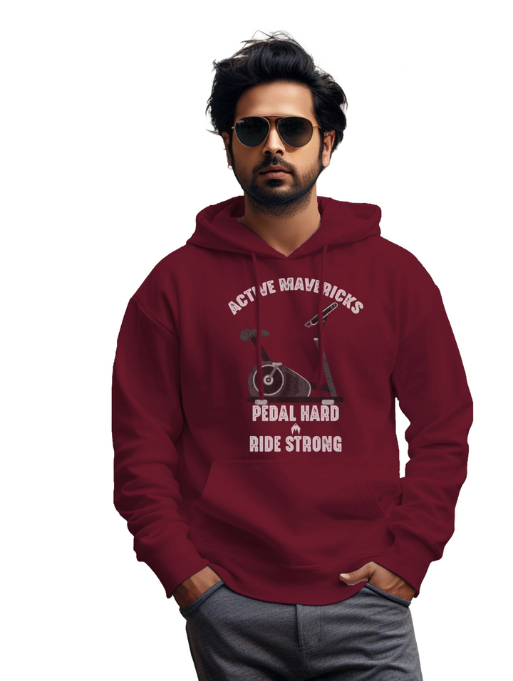 Men's PEDAL HARD, RIDE STRONG HOODIES