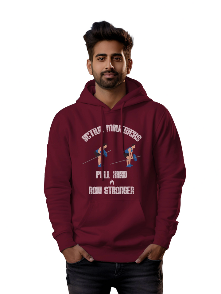 Men's PULL HARD, ROW STRONGER HOODIES