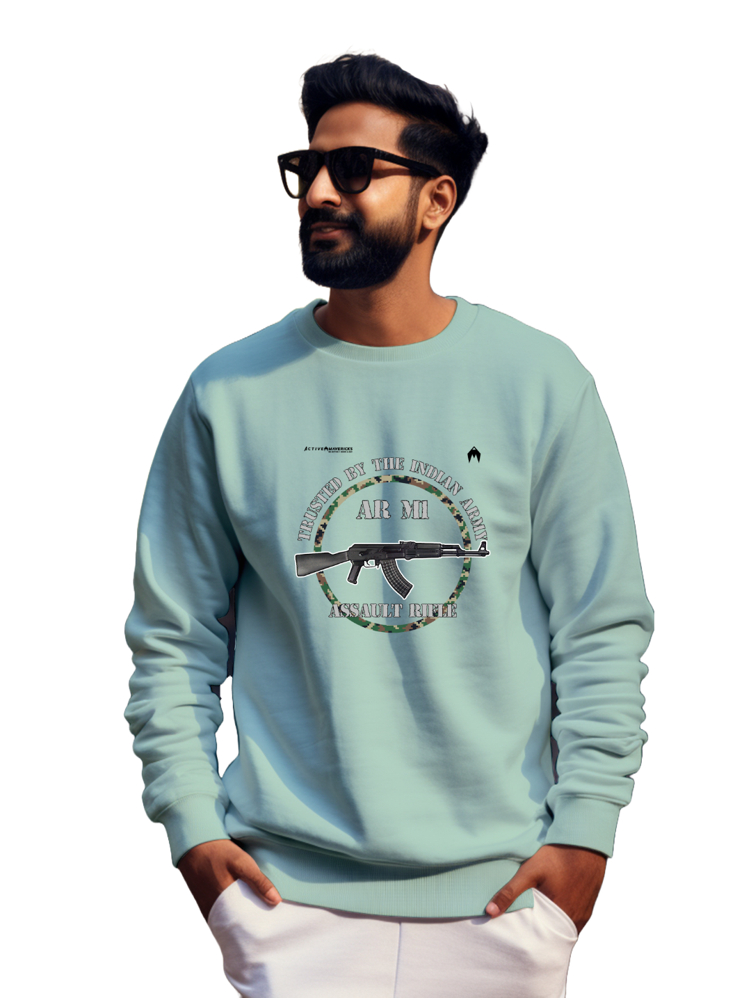Men's AR M1 ASSAULT RIFLE Sweatshirt