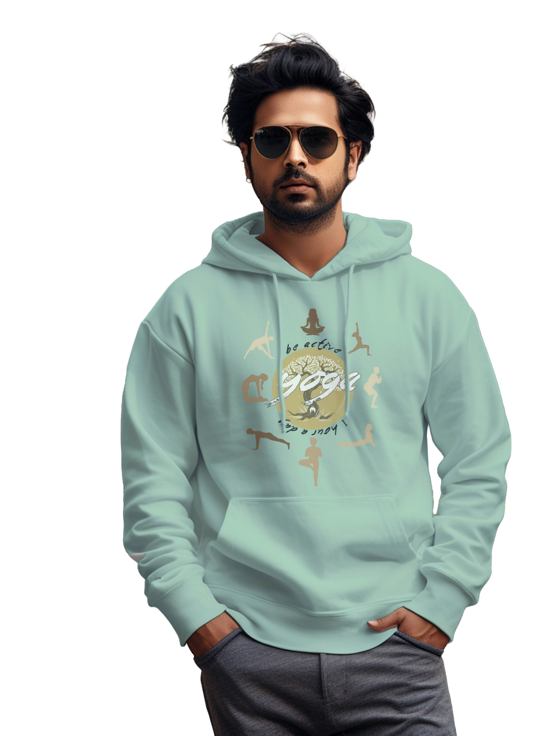 Men's ALL YOGA POSE Hoodie