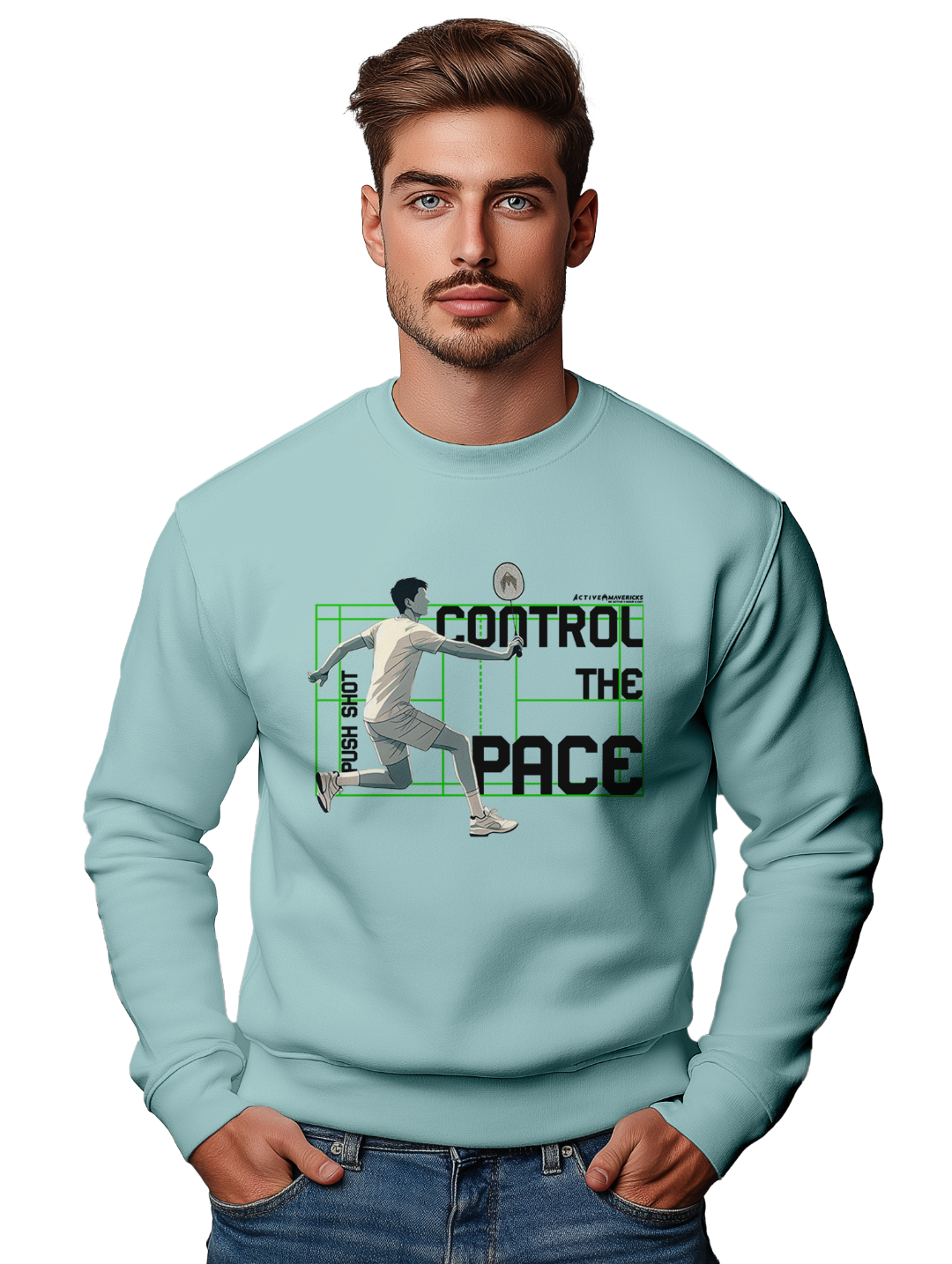 Mens PUSH SHOT Sweatshirt
