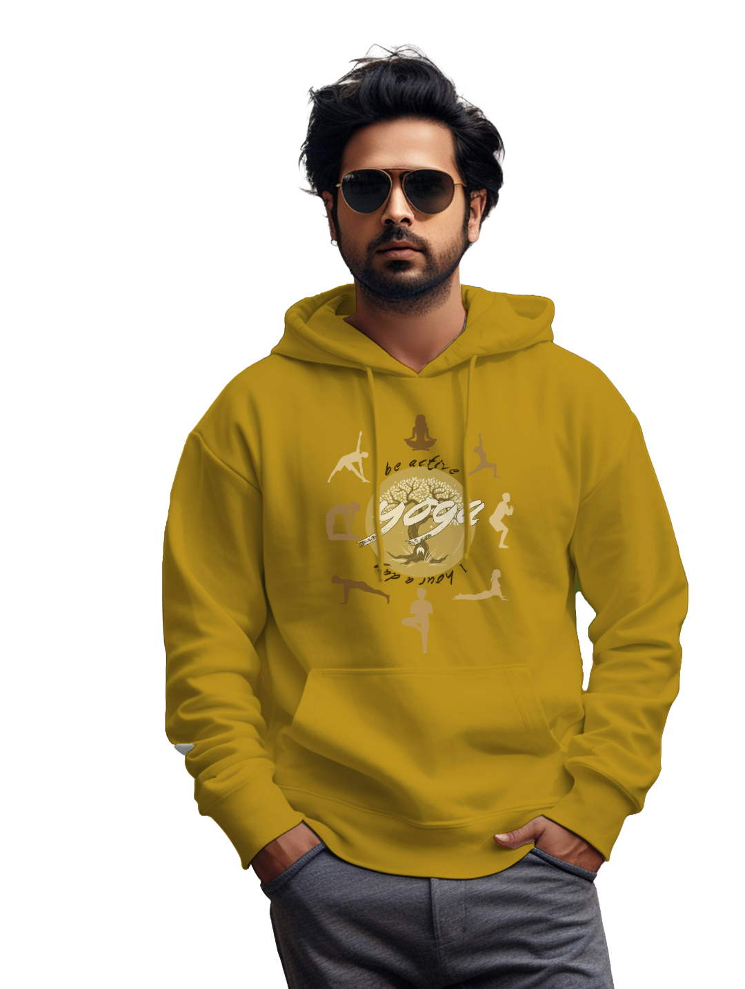 Men's ALL YOGA POSE Hoodie