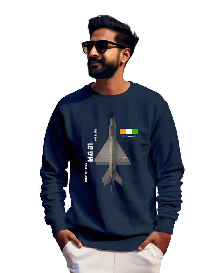 Men's   MIG 21 Fighter Jet sweatshirt