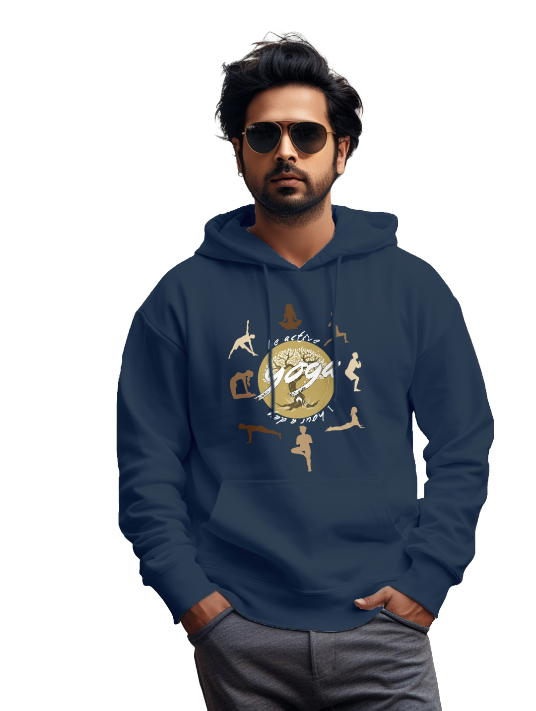Men's ALL YOGA POSE Hoodie