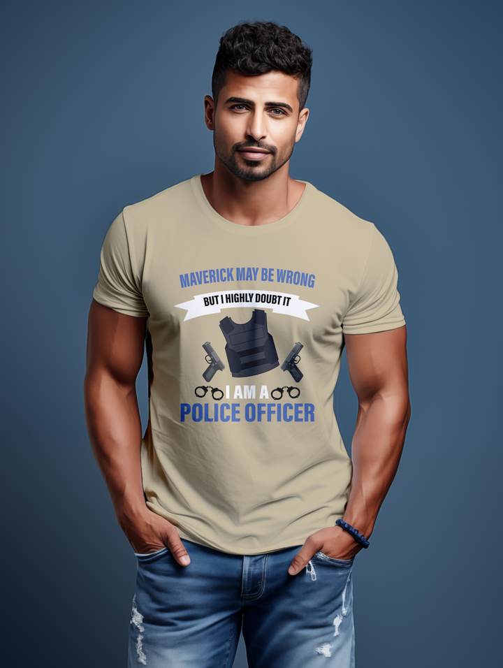 Men Maverick is a Police Officer tee