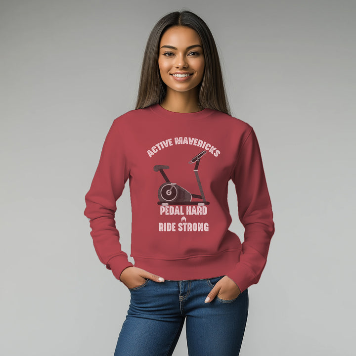 Women's PEDAL HARD, RIDE STRONG Sweatshirt