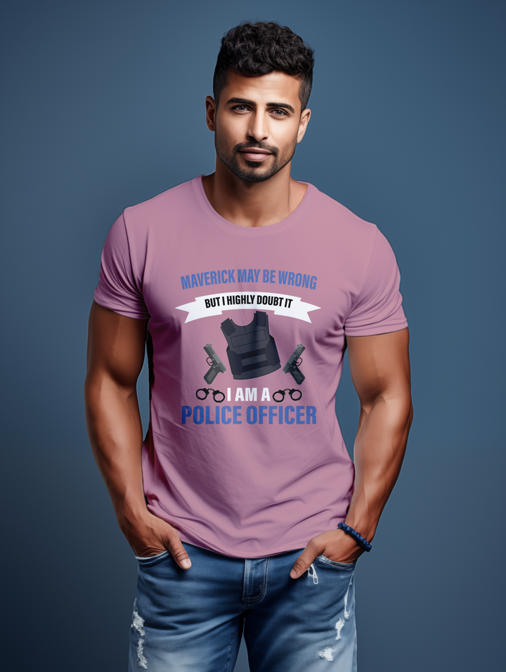 Men Maverick is a Police Officer tee