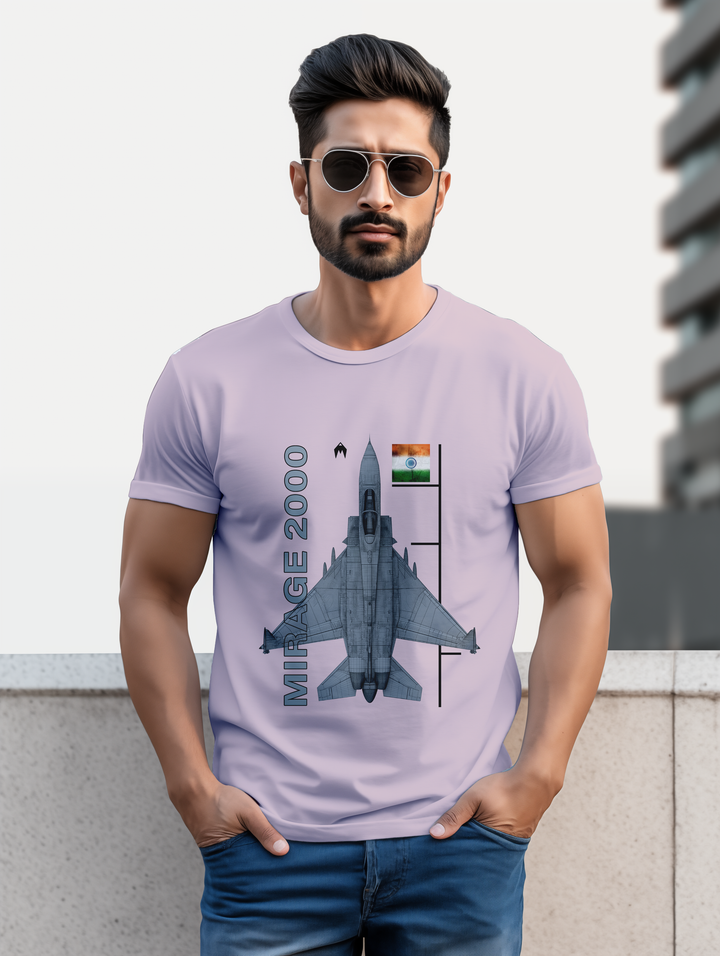 Light Baby Pink Mirage 2000C Fighter jet