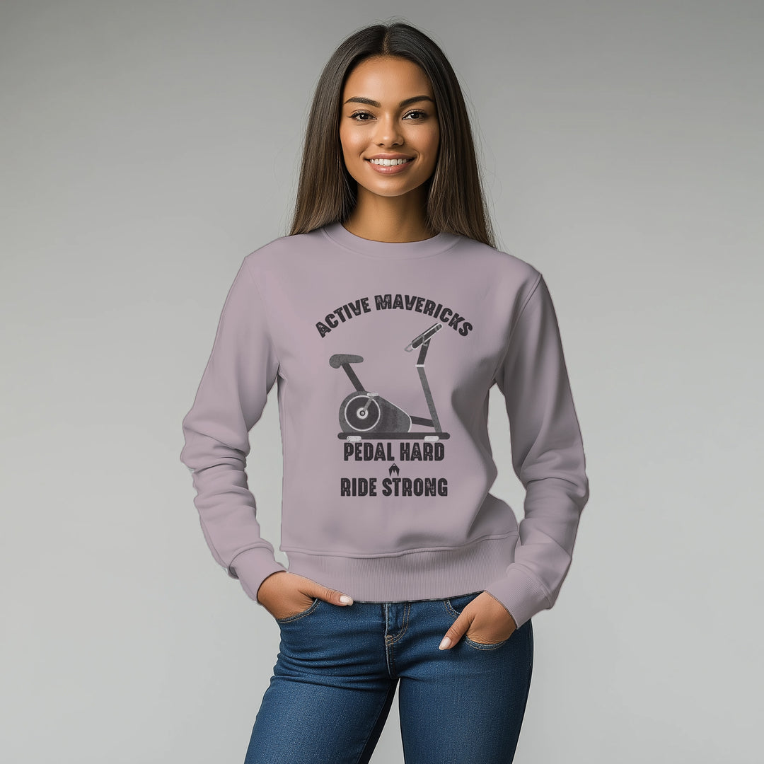 Women's PEDAL HARD, RIDE STRONG Sweatshirt