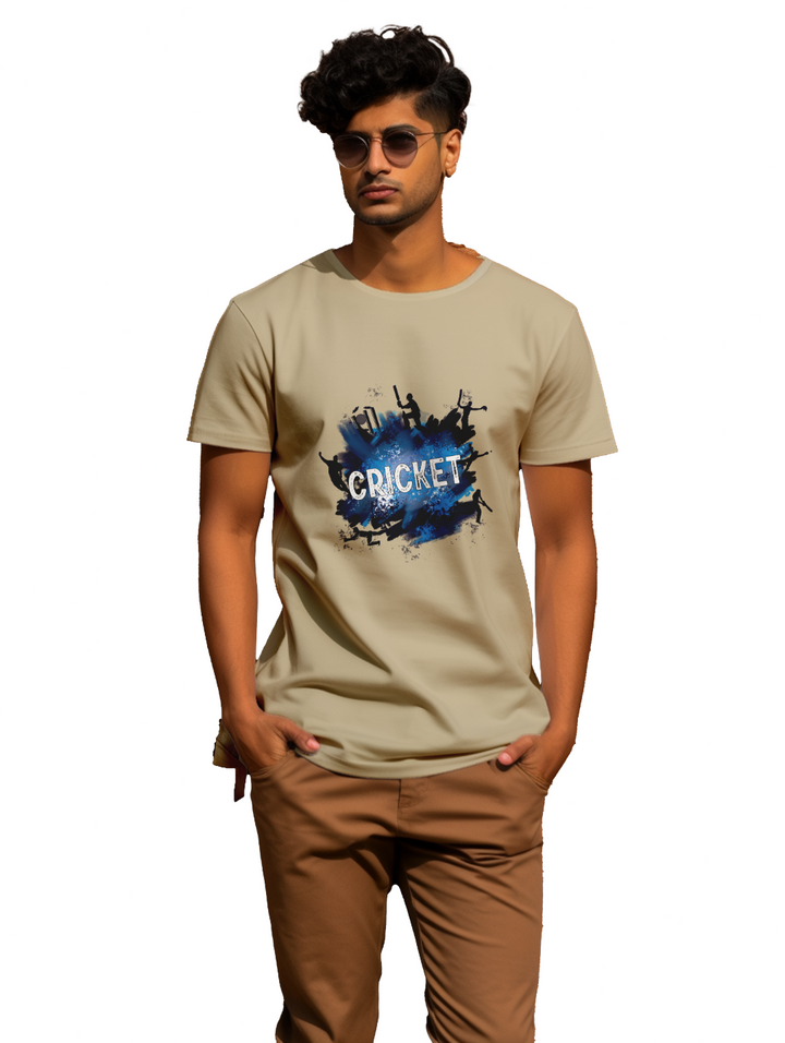 Mens Cricket__Mode On T-shirt
