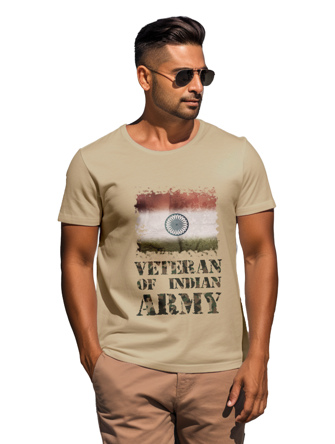 mens Veteran of Indian Army t-shirt